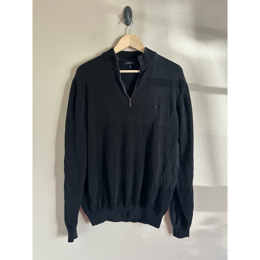 Mens Burberry Quarter-zip sweatshirt - size Medium‎ - nice - 100% cotton